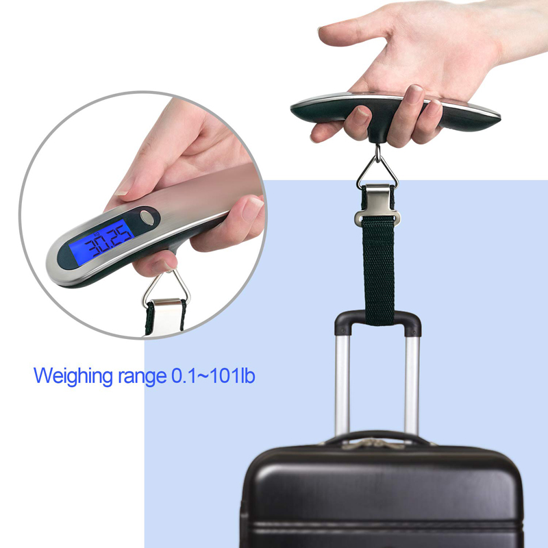 50kg/10g Digital Luggage Scale Electronic Portable Suitcase Travel